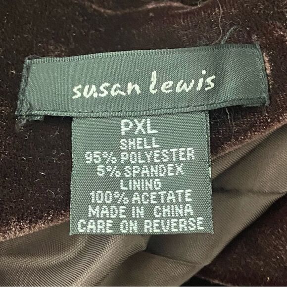 Vtg 90s Brown Velvet Blazer Women XLP Steampunk Academia Western Equestrian Goth - Picture 3 of 13